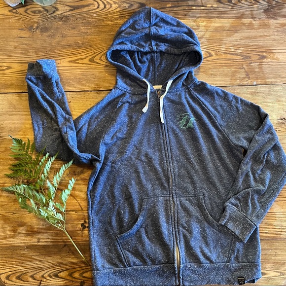 Camping Theme United By Blue Hoodie Full Zip - Picture 2 of 9